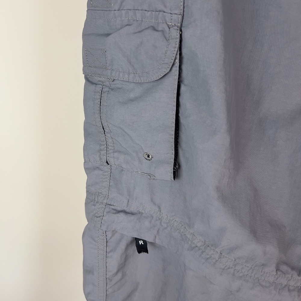 Magellan Outdoors Fish Gear Gray Convertible Zip Off Cargo Pants Mens Small S - Picture 3 of 10